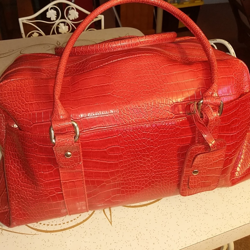 Bath & Body Works Faux Snakeskin Duffle